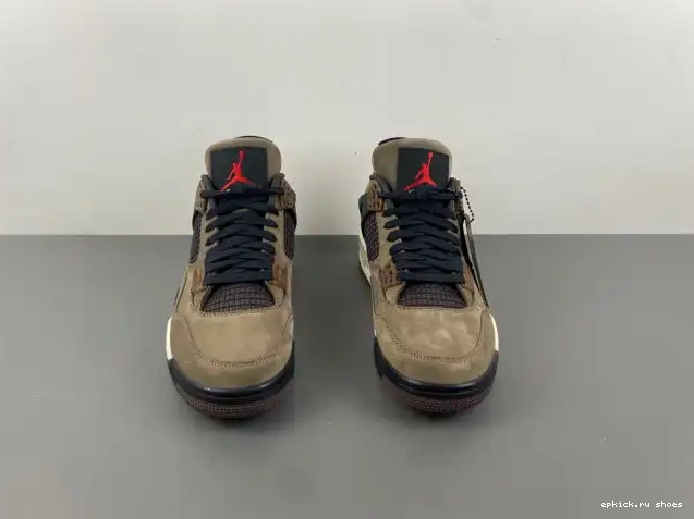 Rep Air Travis Scott Jordan x 4 TS AJ4-882335 Retro Brown 0521